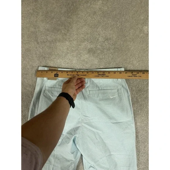 New Nike Golf Mens Tour 8 Inch Chino Seersucker Shorts Blue/ White Size 33 - Picture 6 of 10